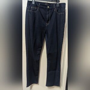 JEN7 Women's Dark Indigo Straight-Leg Jeans